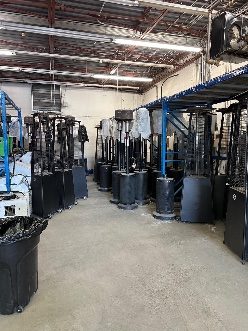 Our fleet of commercial patio heaters, stocked and ready